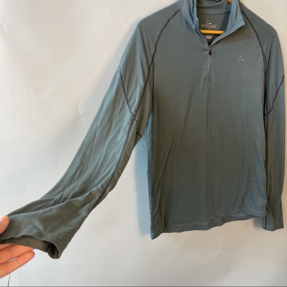 Merino Blend Dusty Blue Base Layer - Picture 4 of 12